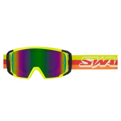 Swaps SCRUB V2 motokrosové brýle žluté/černé/iridium-zelené